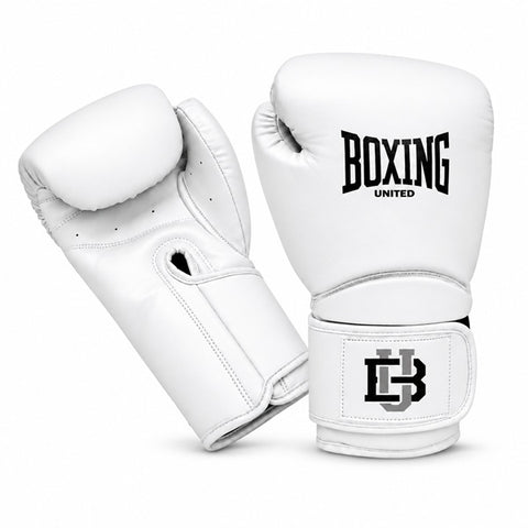 Boxing United Boxing Gloves Boxing United Old School Boxing Gloves White