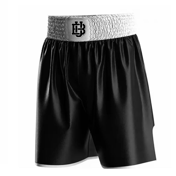 Boxing United Boxing Shorts & Singlets Black/White / S Boxing United Satin Pro Fight Shorts