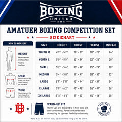 Boxing United Boxing Shorts & Singlets Boxing United Reversible Amateur Boxing Singlet & Shorts Set