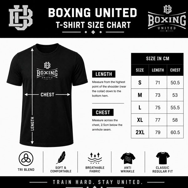 Boxing United T Shirts Boxing United ICON T Shirt Black