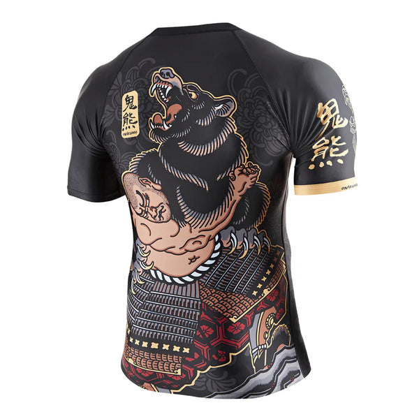 Budo Budo Onikuma MMA BJJ Shorts + Shortsleeve Rashguard Combo - Black