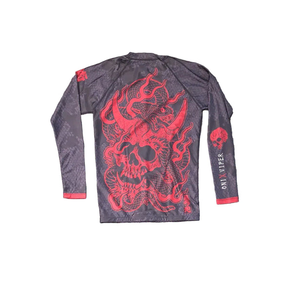 Budo Longsleeve Rash Guard Budo ONI x Viper Black LS Rash Guard