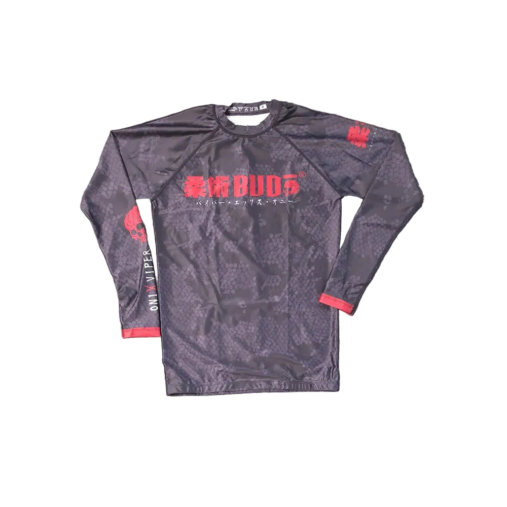Budo Longsleeve Rash Guard Budo ONI x Viper Black LS Rash Guard