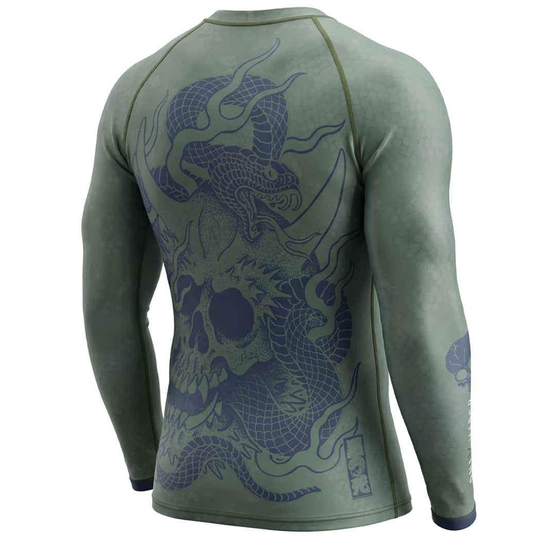 Budo Longsleeve Rash Guard Budo ONI x Viper Green LS Rash Guard