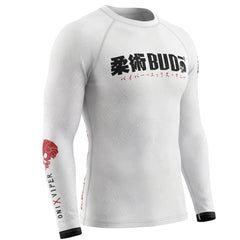 Budo Longsleeve Rash Guard Budo ONI x Viper White LS Rash Guard