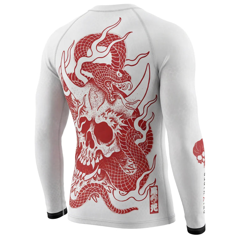 Budo ONI x Viper White LS Rash Guard