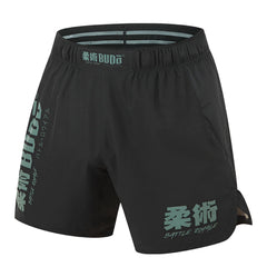 Budo MMA Shorts Budo Battle Royale 5" MMA BJJ Shorts - Black