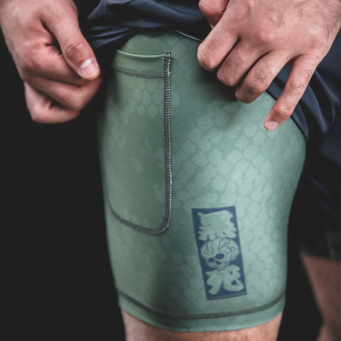 Budo MMA Shorts Budo ONI x VIPER 2-in-1 Shorts Charcoal