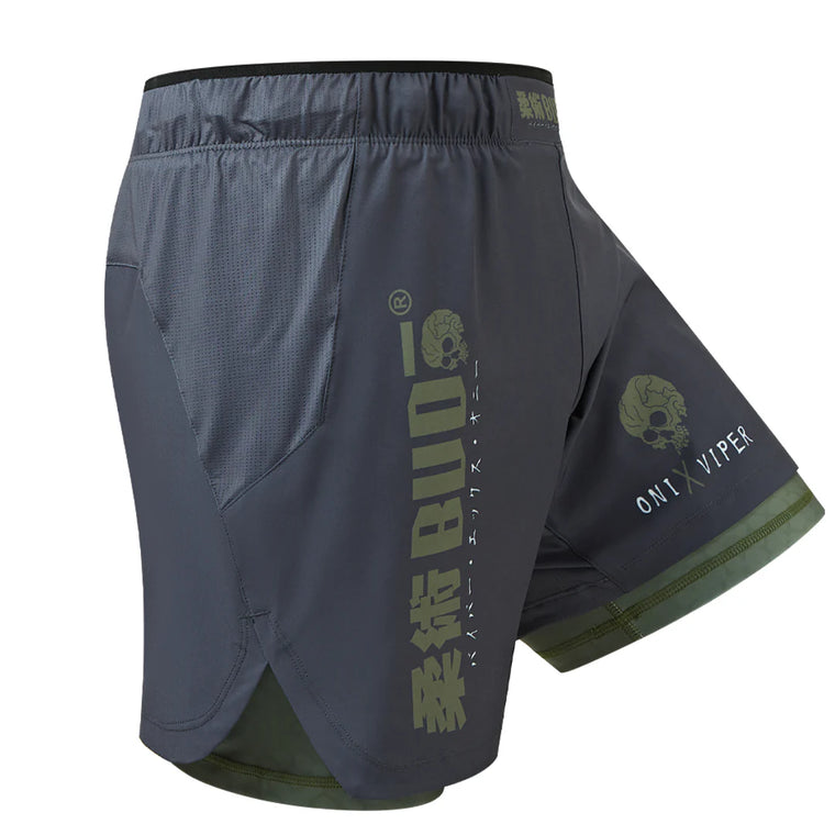 Budo ONI x VIPER 2-in-1 Shorts Charcoal