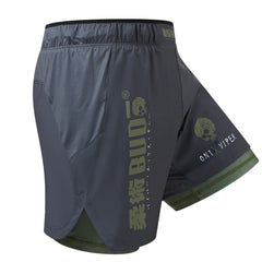Budo MMA Shorts Budo ONI x VIPER 2-in-1 Shorts Charcoal