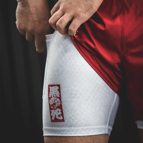 Budo MMA Shorts Budo ONI x VIPER 2-in-1 Shorts Red