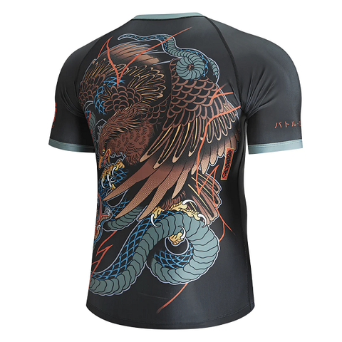 Budo Battle Royale Rash Guard SS
The imagery of an eagle and snake locke...