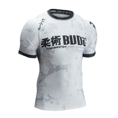 Budo Short Sleeve Rashguards Budo Kihon Ranked BJJ Rash Guard