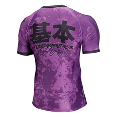 Budo Short Sleeve Rashguards Budo Kihon Ranked BJJ Rash Guard