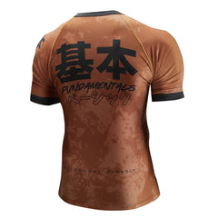 Budo Short Sleeve Rashguards Budo Kihon Ranked BJJ Rash Guard