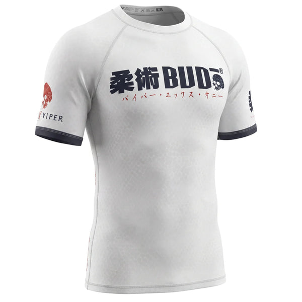 Budo Short Sleeve Rashguards Budo ONI x Viper White SS Rash Guard