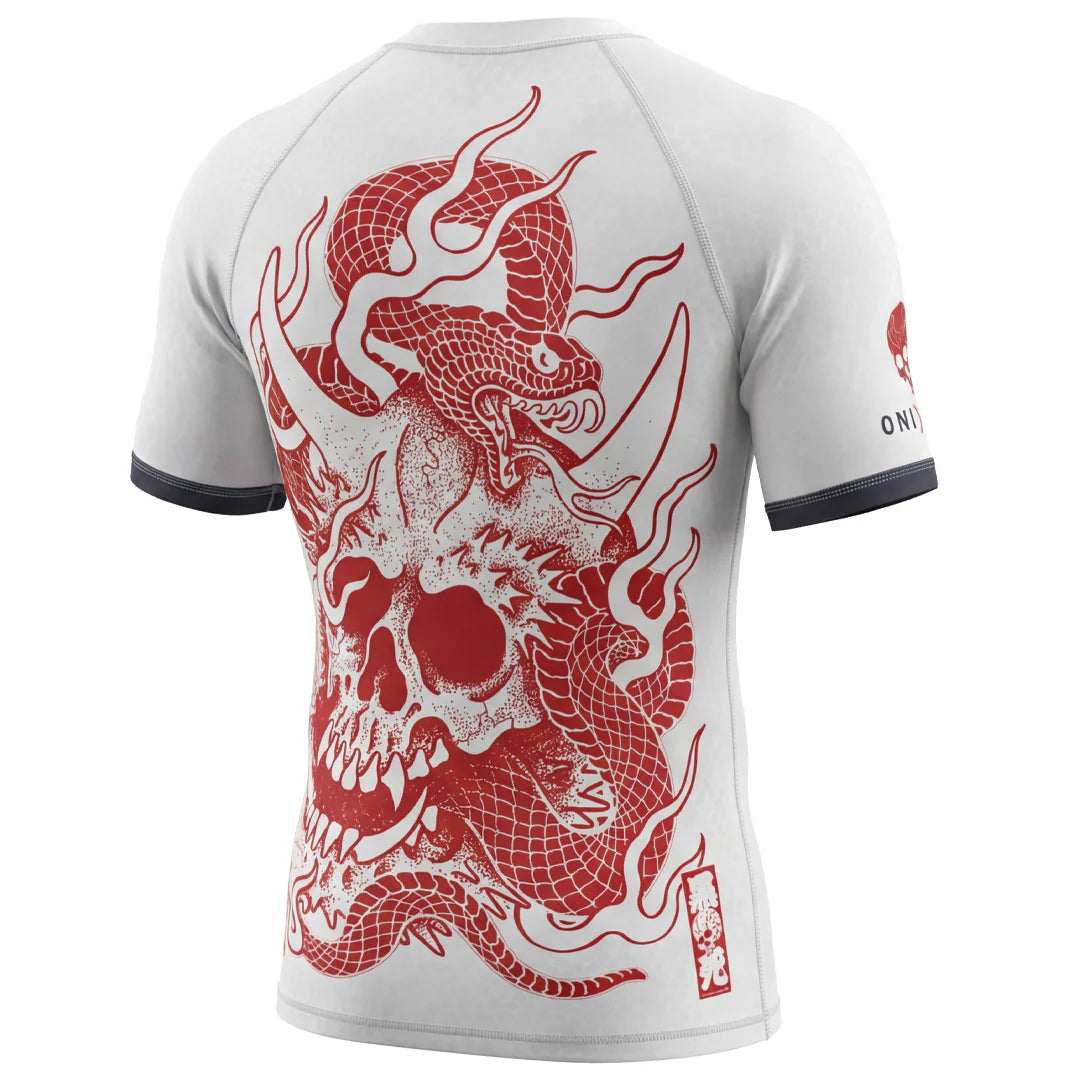Budo Short Sleeve Rashguards Budo ONI x Viper White SS Rash Guard