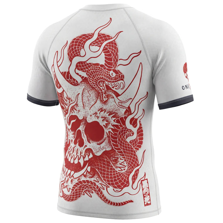 Budo ONI x Viper White SS Rash Guard