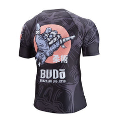 Budo Short Sleeve Rashguards Budo Zombie Shaka Rash Guard - Black
