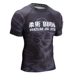Budo Short Sleeve Rashguards Budo Zombie Shaka Rash Guard - Black