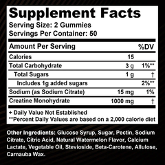 Buporai Supplements Buporai Monohydrate Creatine Gummies Fruity 60
