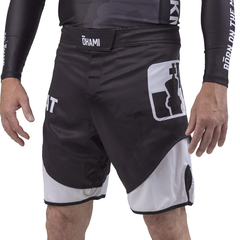 Checkmat MMA Shorts Checkmat Fight Shorts Black & White