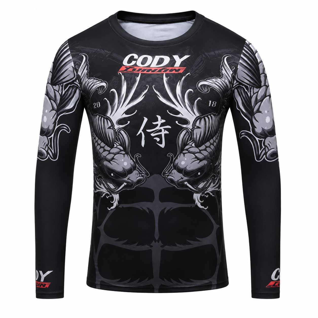 CL Sport BJJ Kids CL Sport Samurai Bushido Kids Long Sleeve Rashguard