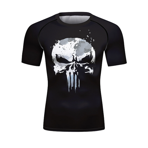 CL Sport Skull Rashguard Short Sleeve