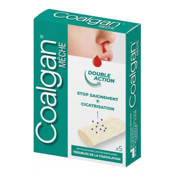 Coalgan Stops Bleeding 5 Sterile Wicks