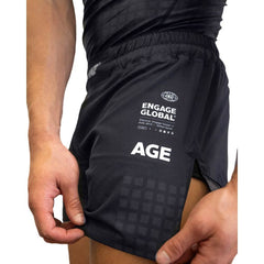 Engage Engage Grid Tech MMA Hybrid Shorts - Black