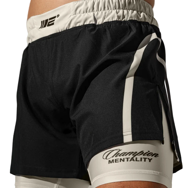 Engaging Shorts Engage Invictus 2-in-1 Hybrid Shorts - Black – The Fight Factory
