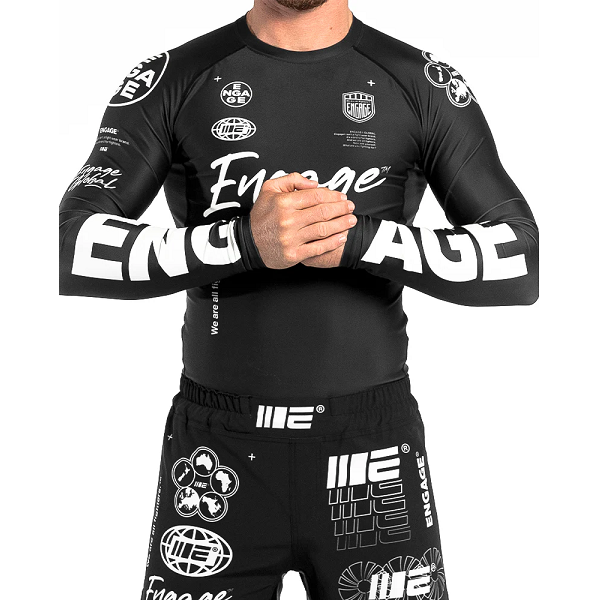 Engage Longsleeve Rash Guard Engage Billboard LS Rash Guard - Black