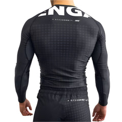 Engage Longsleeve Rash Guard Engage Grid Tech Black Long Sleeve Rash Guard