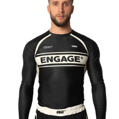 Engage Longsleeve Rash Guard Engage Invictus Long Sleeve Rash Guard - Black