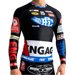 Engage Longsleeve Rash Guard Engage Racer Long Sleeve Rash Guard - Black