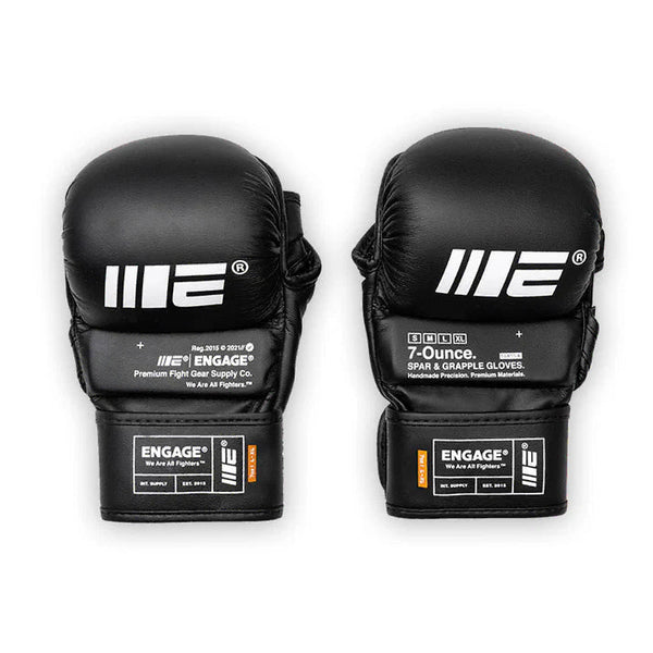 Engage MMA Sparring Gloves Engage W.I.P Series MMA Grappling Gloves - Black