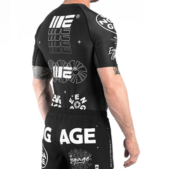 Engage Short Sleeve Rashguards Engage Billboard SS Rash Guard - Black