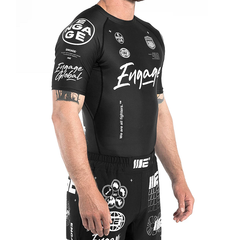 Engage Short Sleeve Rashguards Engage Billboard SS Rash Guard - Black