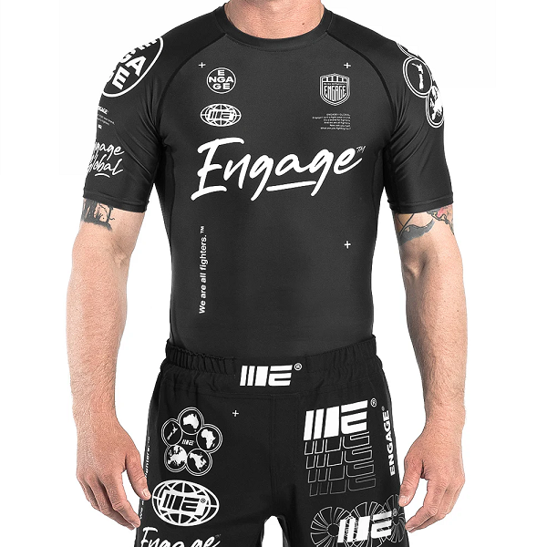 Engage Billboard SS Rash Guard - Black