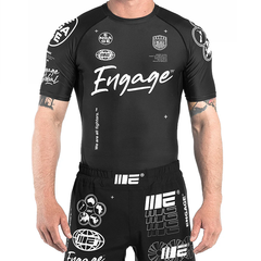 Engage Short Sleeve Rashguards Engage Billboard SS Rash Guard - Black