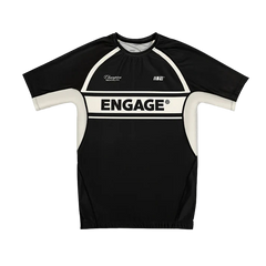 Engage Short Sleeve Rashguards Engage Invictus Short Sleeve Rash Guard - Black
