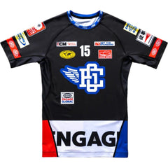 Engage Short Sleeve Rashguards Engage Racer Short Sleeve Rash Guard - Black