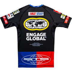 Engage Short Sleeve Rashguards Engage Racer Short Sleeve Rash Guard - Black
