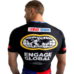 Engage Short Sleeve Rashguards Engage Racer Short Sleeve Rash Guard - Black