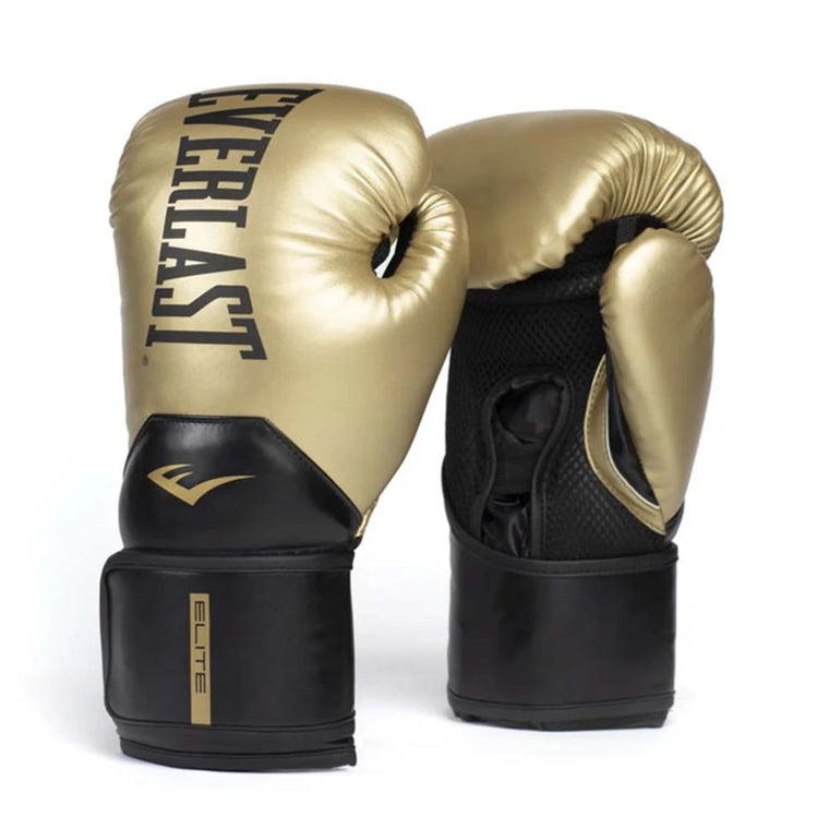 Everlast Elite 2 Boxing Gloves - Gold/Black