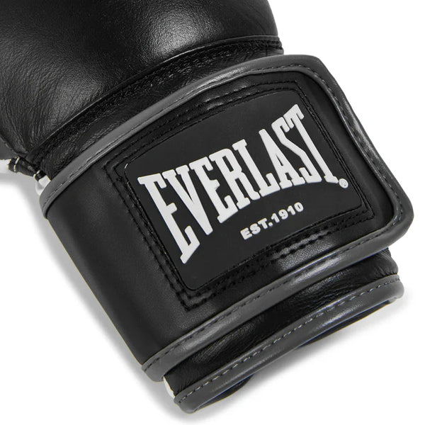 Everlast Boxing Gloves Everlast Powerlock OG Advanced Boxing Gloves - Black/White/Grey
