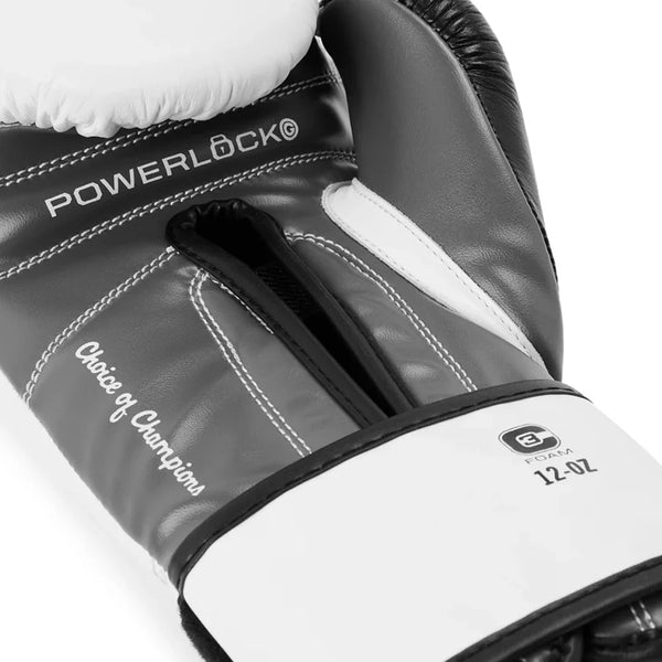 Everlast Boxing Gloves Everlast Powerlock OG Advanced Boxing Gloves - White/Black/Grey