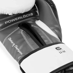 Everlast Boxing Gloves Everlast Powerlock OG Advanced Boxing Gloves - White/Black/Grey