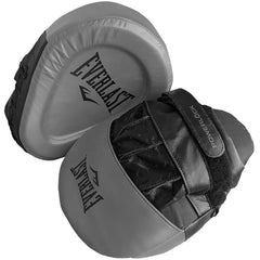 Everlast FOCUS MITTS Everlast Pro Powerlock Leather Boxing Focus Mitts - Grey/Black
