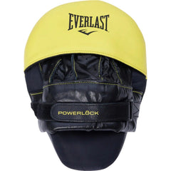 Everlast FOCUS MITTS Everlast Pro Powerlock Leather Boxing Focus Mitts - Yellow/Black